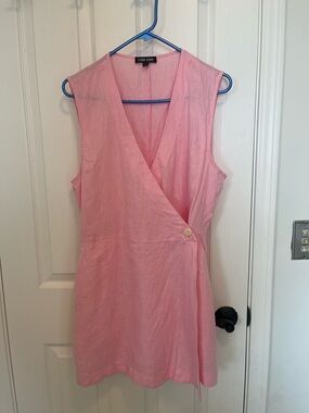 Ilana Kohn Light Pink Sleeveless Wrap Dress
